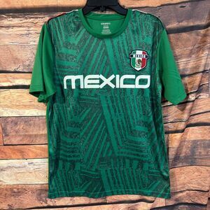 ICON SPORTS Men's Green M Mexico Soccer Fan Graphic Polyester T-Shirt